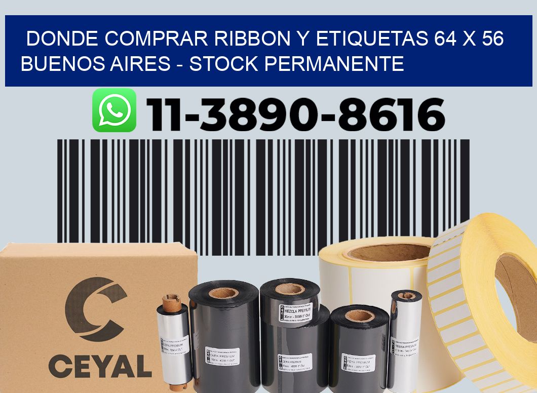 Donde Comprar ribbon y etiquetas 64 x 56 Buenos Aires - Stock permanente