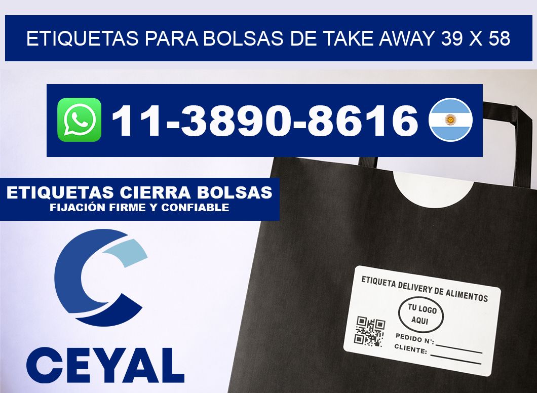 ETIQUETAS PARA BOLSAS DE TAKE AWAY 39 x 58