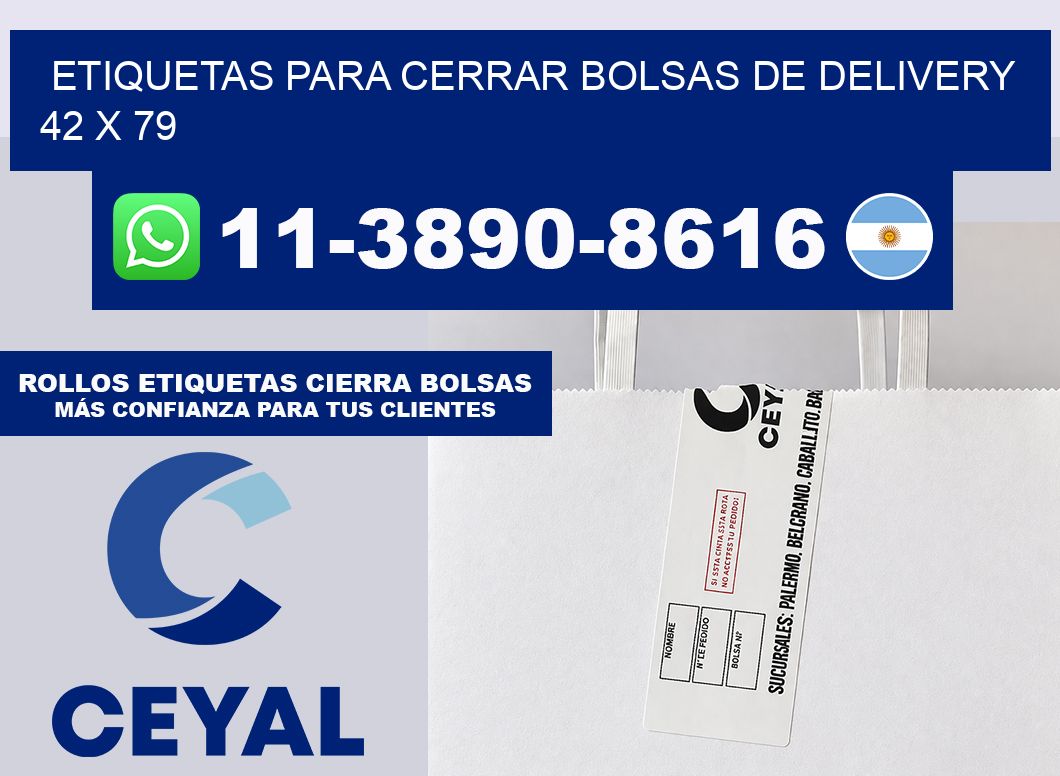 ETIQUETAS PARA CERRAR BOLSAS DE DELIVERY 42 x 79