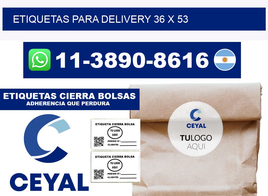 ETIQUETAS PARA DELIVERY 36 x 53