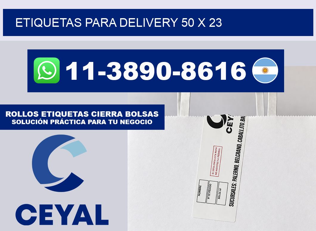ETIQUETAS PARA DELIVERY 50 x 23