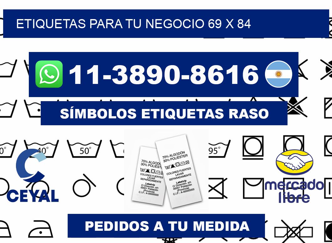 Etiquetas para tu negocio 69 x 84