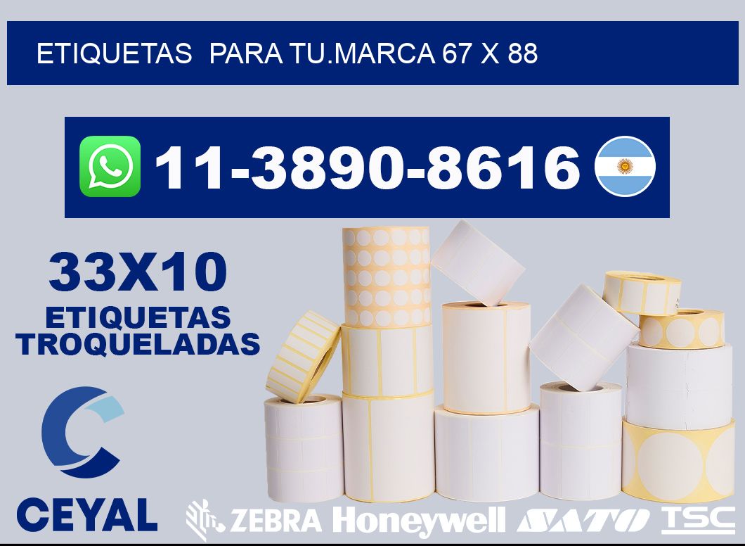 Etiquetas para tu.marca 67 x 88