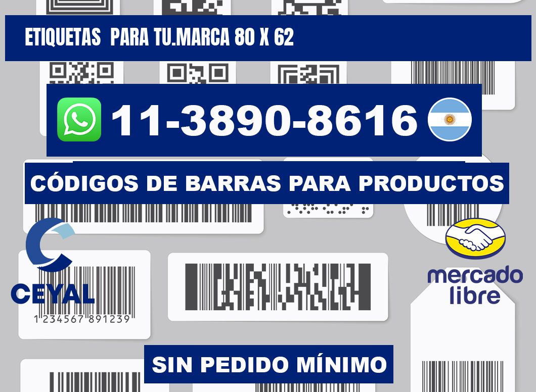 Etiquetas  para tu.marca 80 x 62