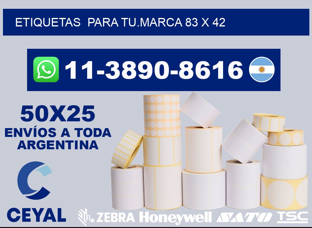 Etiquetas para tu.marca 83 x 42