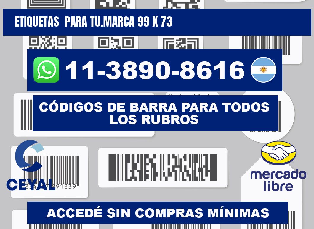 Etiquetas  para tu.marca 99 x 73