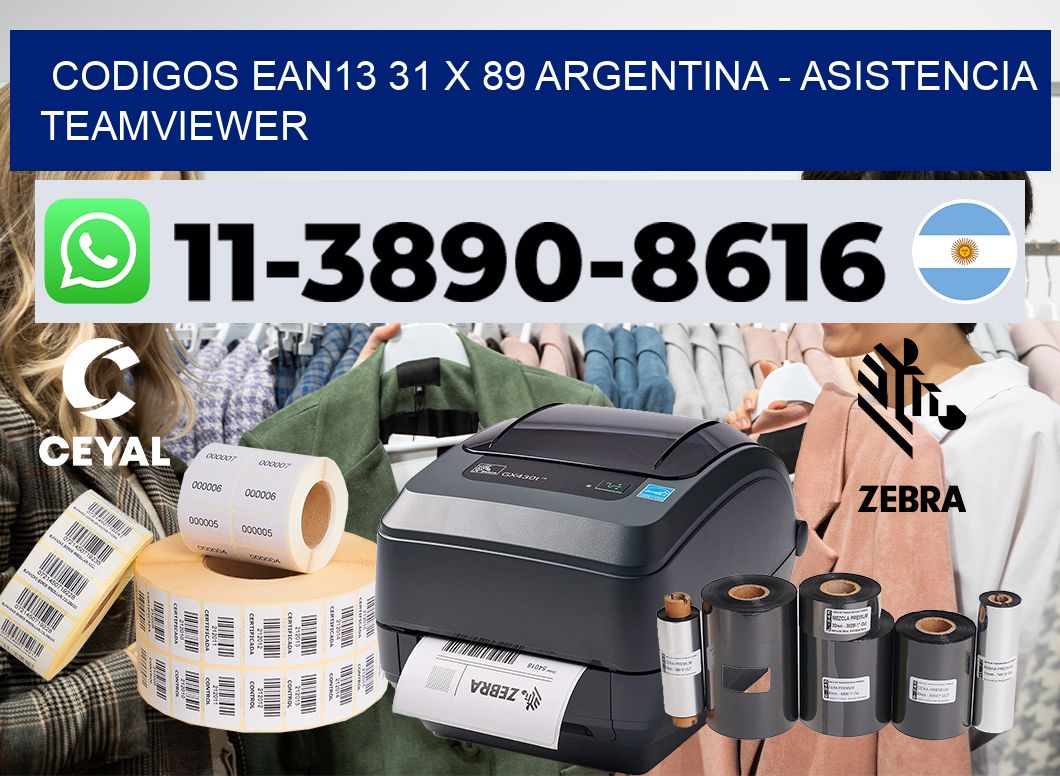 codigos ean13 31 x 89 argentina - asistencia teamviewer