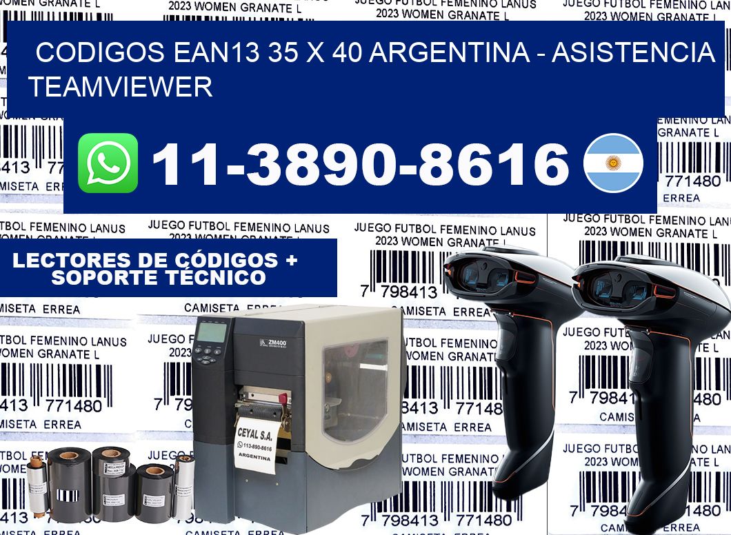 codigos ean13 35 x 40 argentina – asistencia teamviewer