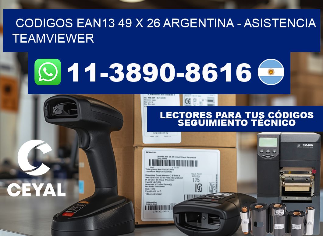 codigos ean13 49 x 26 argentina - asistencia teamviewer