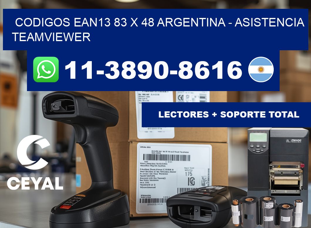 codigos ean13 83 x 48 argentina - asistencia teamviewer