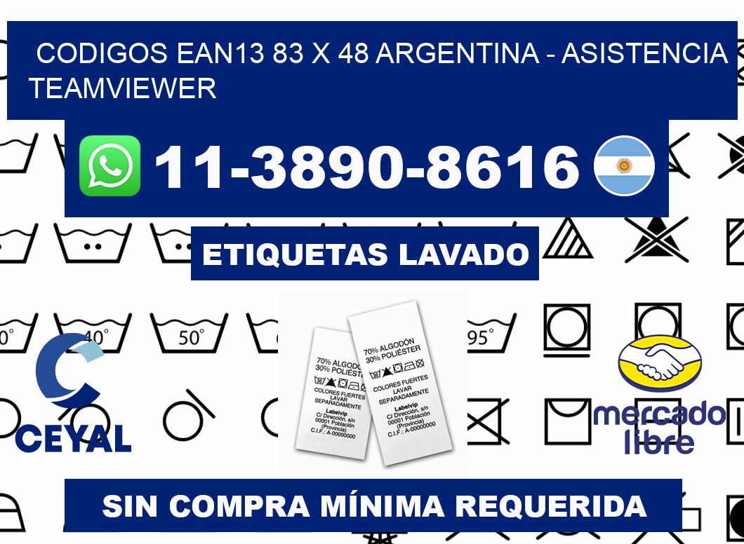 codigos ean13 83 x 48 argentina - asistencia teamviewer