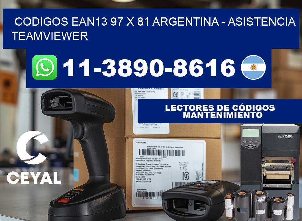 codigos ean13 97 x 81 argentina - asistencia teamviewer