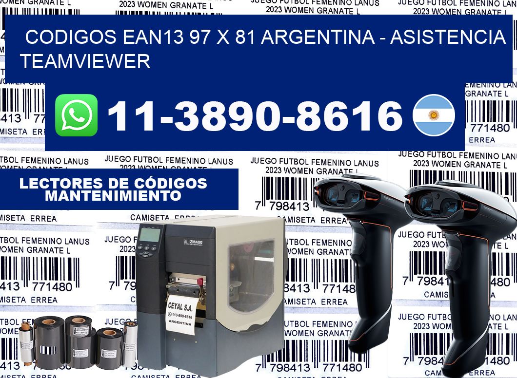 codigos ean13 97 x 81 argentina – asistencia teamviewer