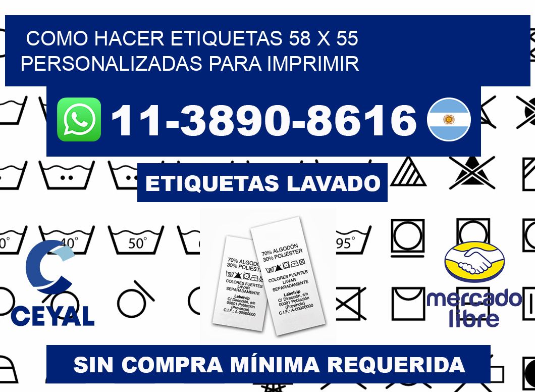 como hacer etiquetas 58 x 55 personalizadas para imprimir