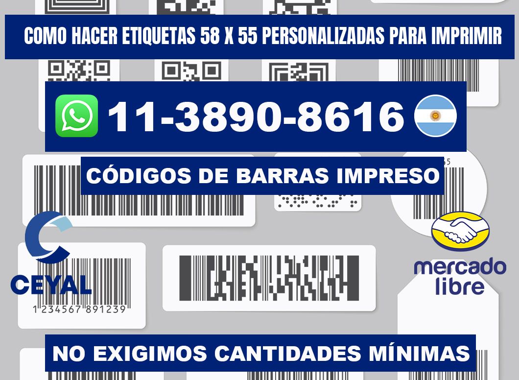 como hacer etiquetas 58 x 55 personalizadas para imprimir