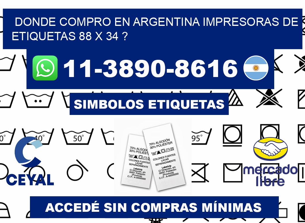 donde compro en argentina impresoras de etiquetas 88 x 34 ?