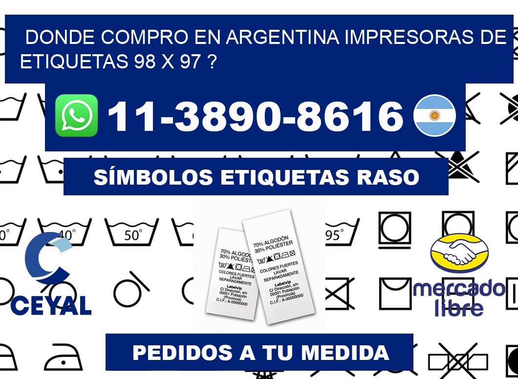 donde compro en argentina impresoras de etiquetas 98 x 97 ?