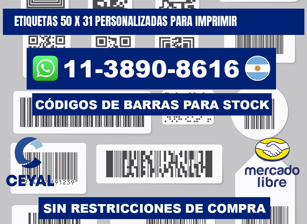 etiquetas 50 x 31 personalizadas para imprimir