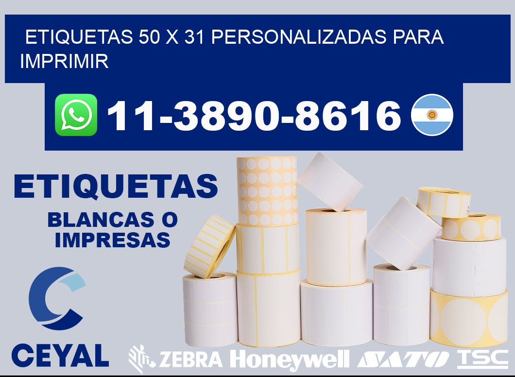 etiquetas 50 x 31 personalizadas para imprimir
