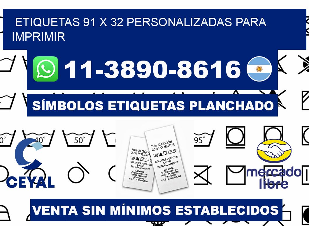 etiquetas 91 x 32 personalizadas para imprimir