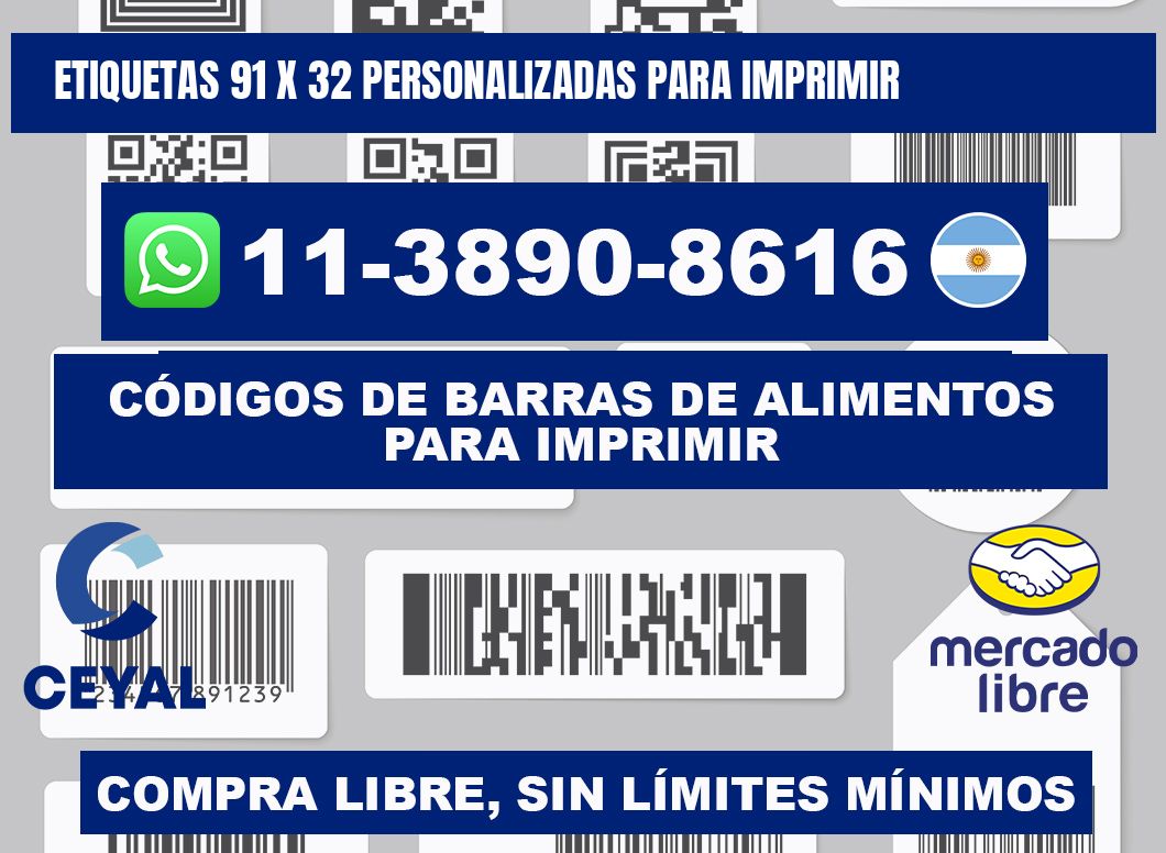etiquetas 91 x 32 personalizadas para imprimir