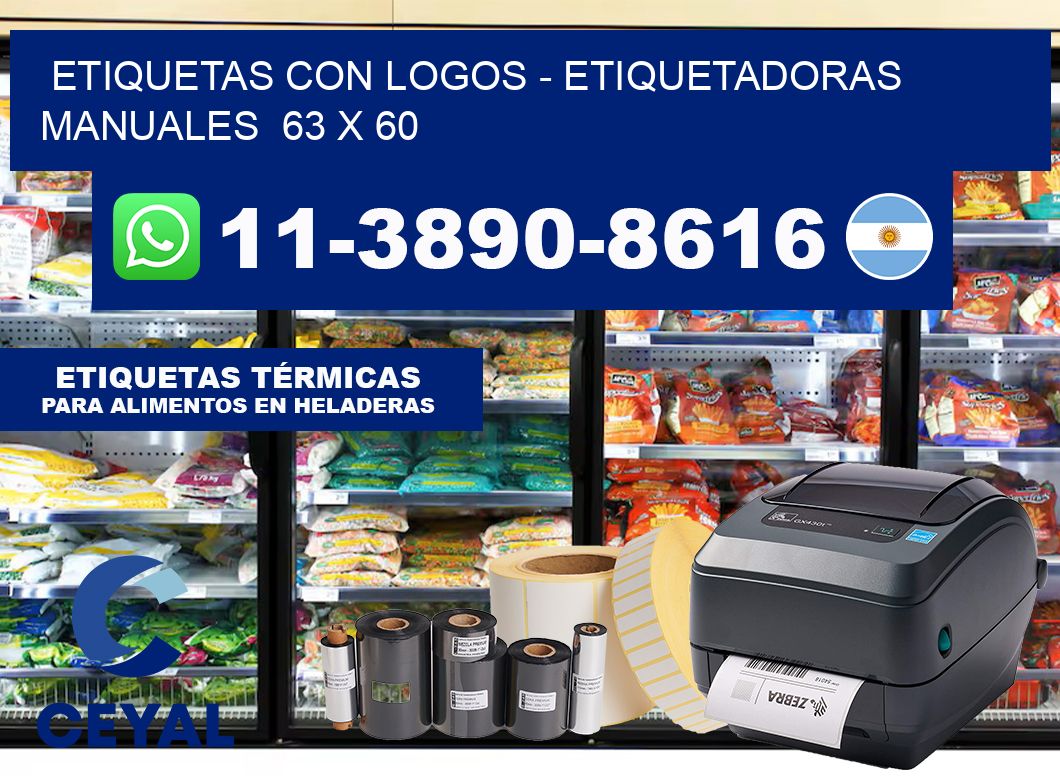 etiquetas con logos – Etiquetadoras Manuales  63 x 60