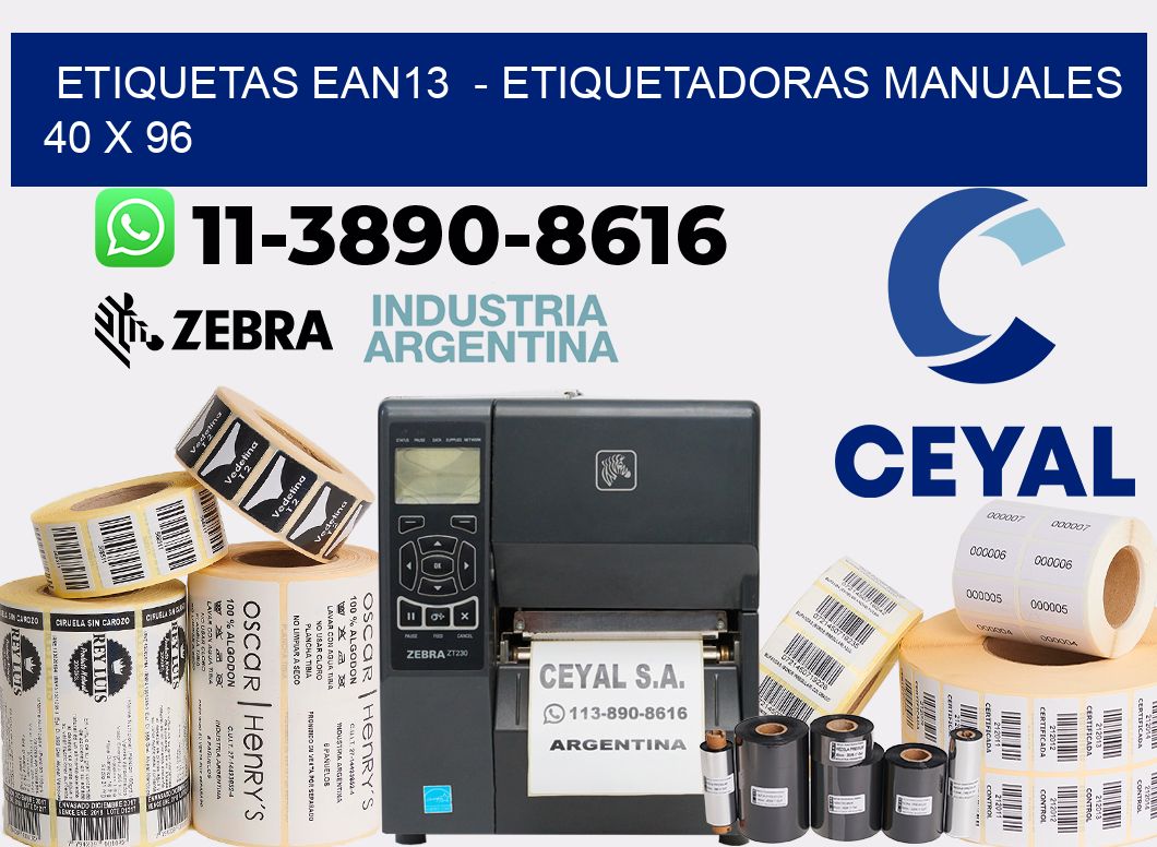etiquetas ean13  – Etiquetadoras Manuales  40 x 96