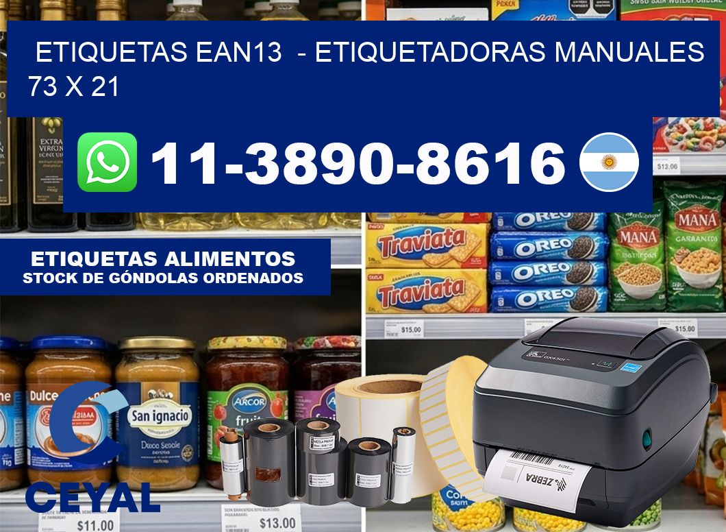 etiquetas ean13  – Etiquetadoras Manuales  73 x 21