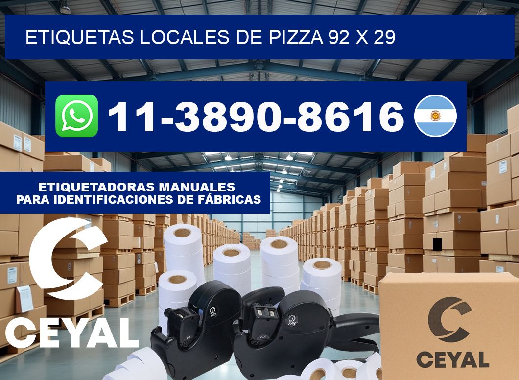 etiquetas locales de pizza 92 x 29