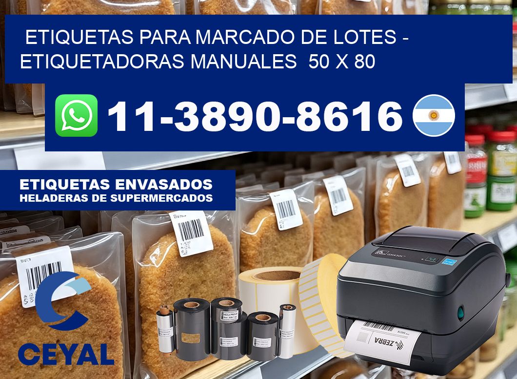 etiquetas para marcado de lotes – Etiquetadoras Manuales  50 x 80