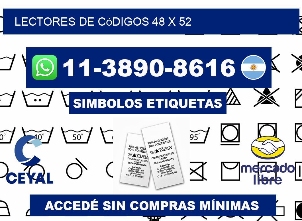 lectores de códigos 48 x 52