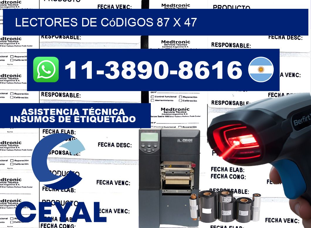 lectores de códigos 87 x 47