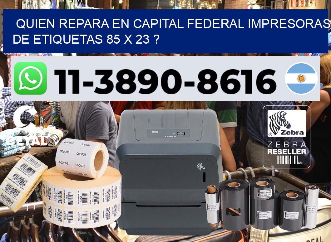 quien repara en capital federal impresoras de etiquetas 85 x 23 ?