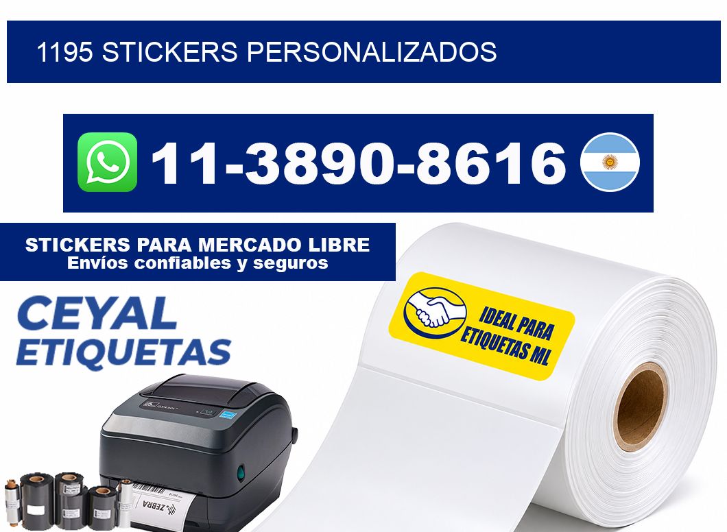 1195 stickers personalizados