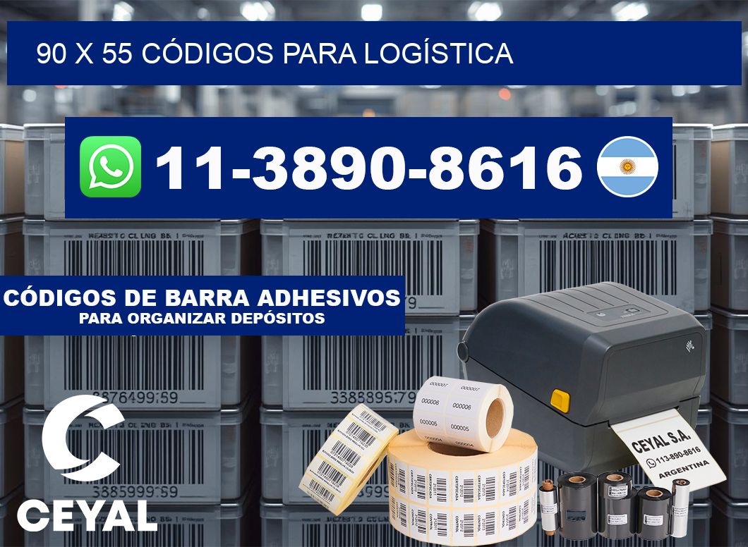 90 x 55 CÓDIGOS PARA LOGÍSTICA