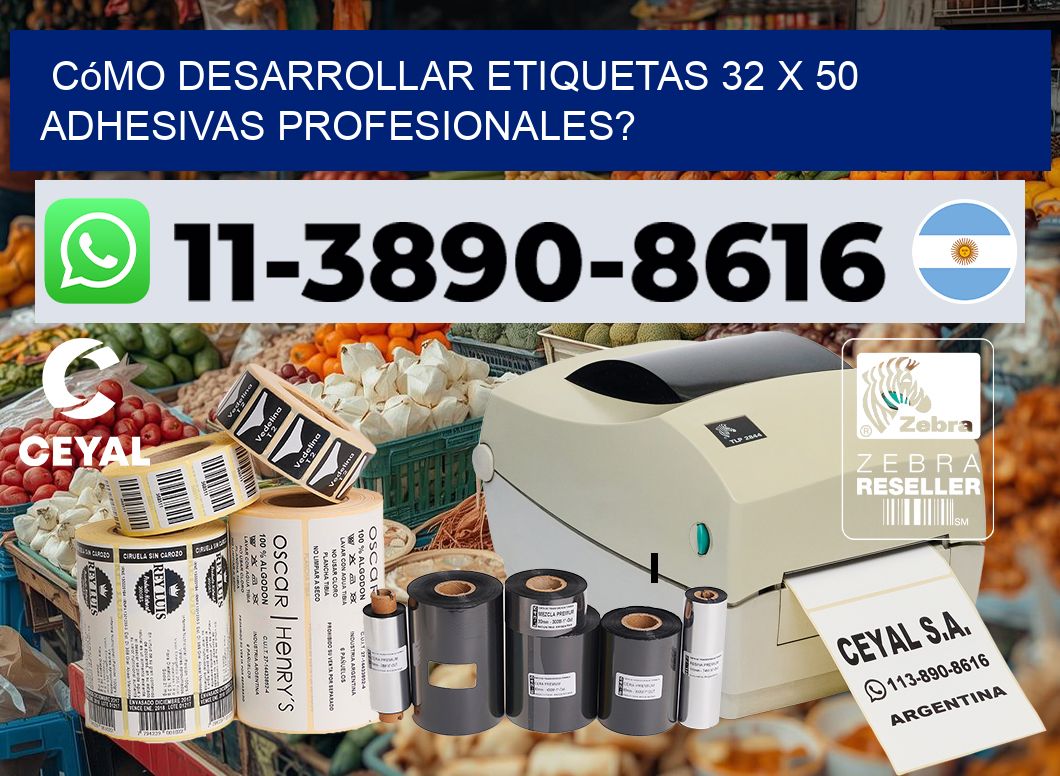 Cómo desarrollar etiquetas 32 x 50 adhesivas profesionales?