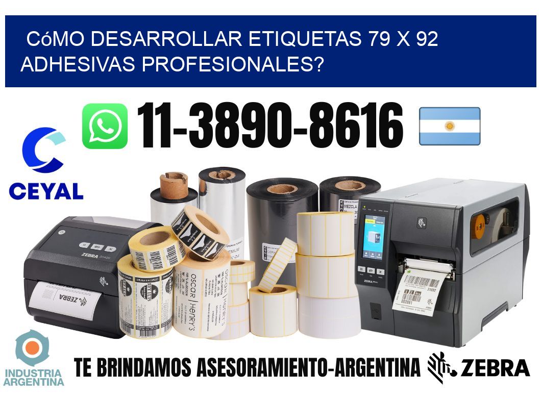Cómo desarrollar etiquetas 79 x 92 adhesivas profesionales?