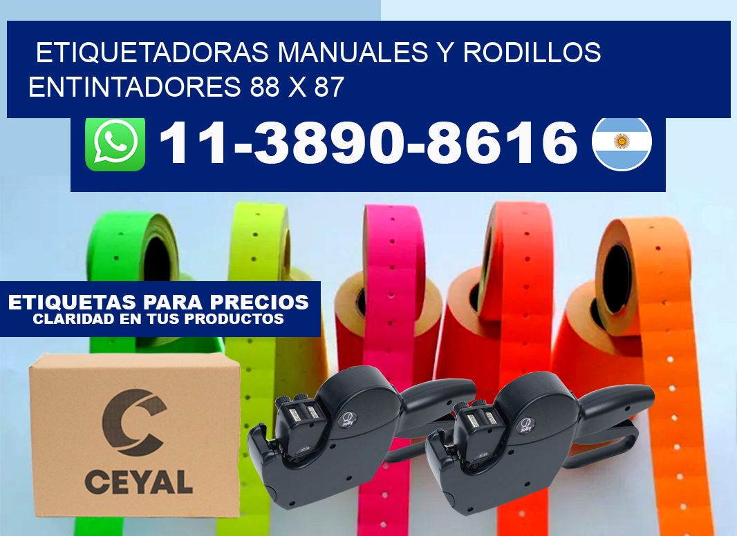 Etiquetadoras manuales y rodillos entintadores 88 x 87