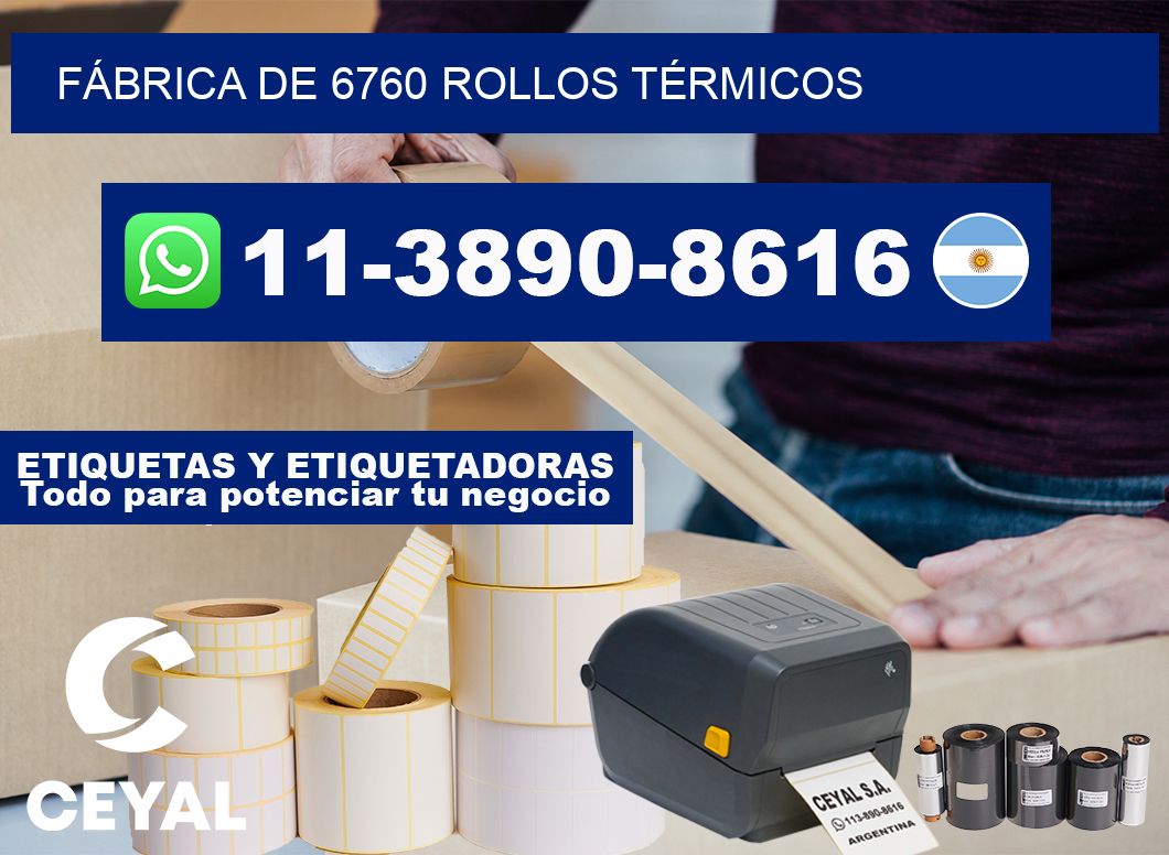 FÁBRICA DE 6760 ROLLOS TÉRMICOS