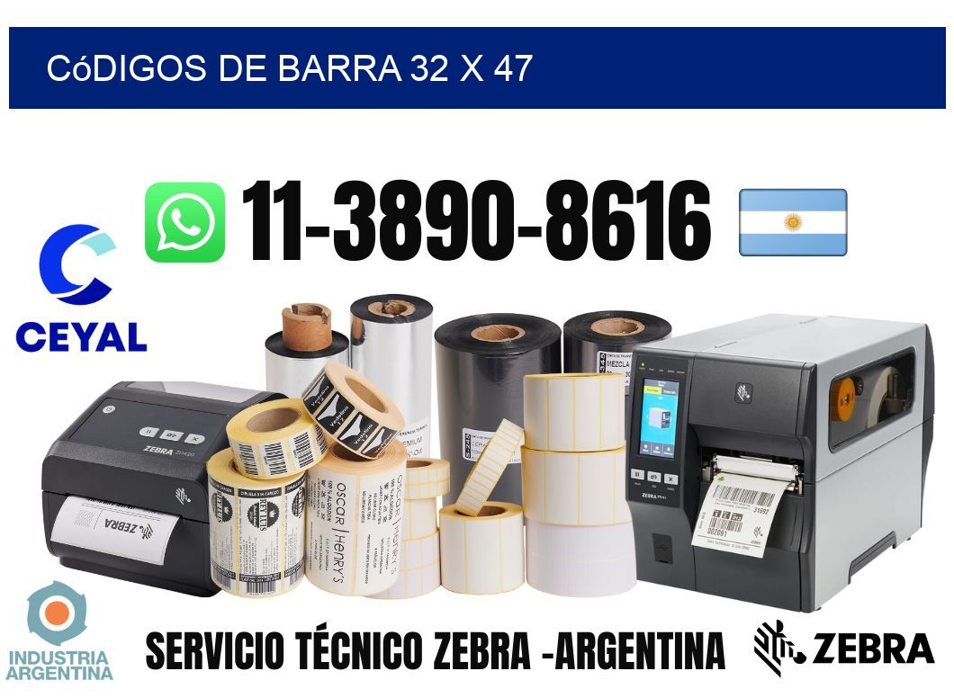 códigos de barra 32 x 47
