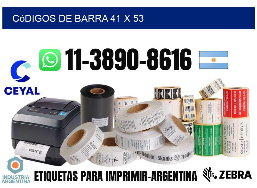 códigos de barra 41 x 53