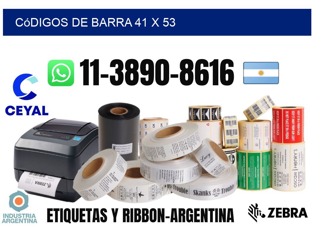 códigos de barra 41 x 53