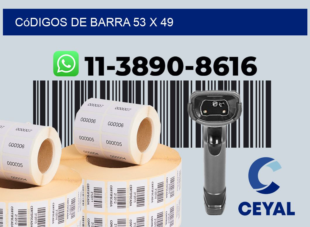 códigos de barra 53 x 49