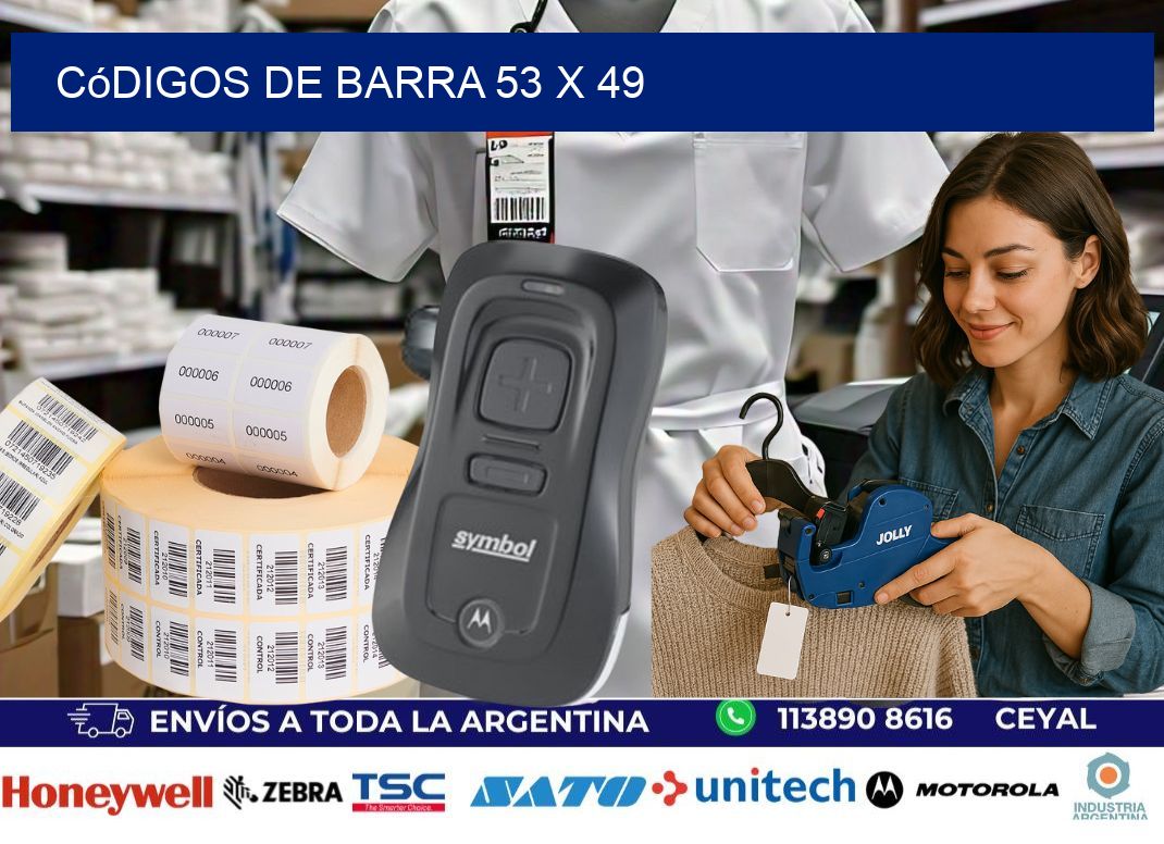 códigos de barra 53 x 49
