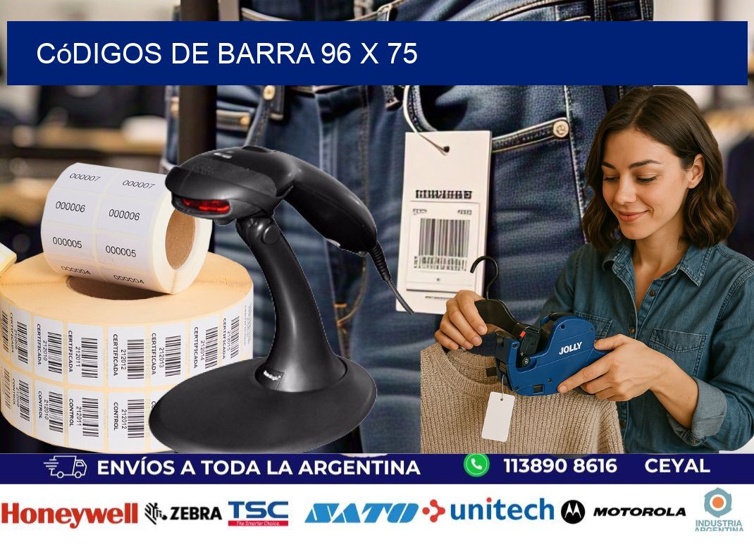códigos de barra 96 x 75