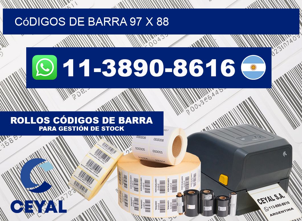 códigos de barra 97 x 88