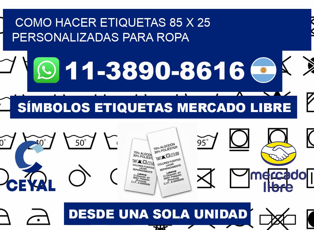 como hacer etiquetas 85 x 25 personalizadas para ropa
