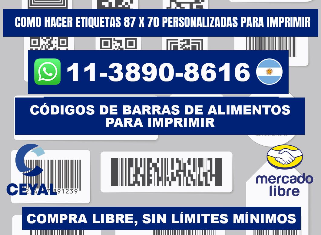 como hacer etiquetas 87 x 70 personalizadas para imprimir