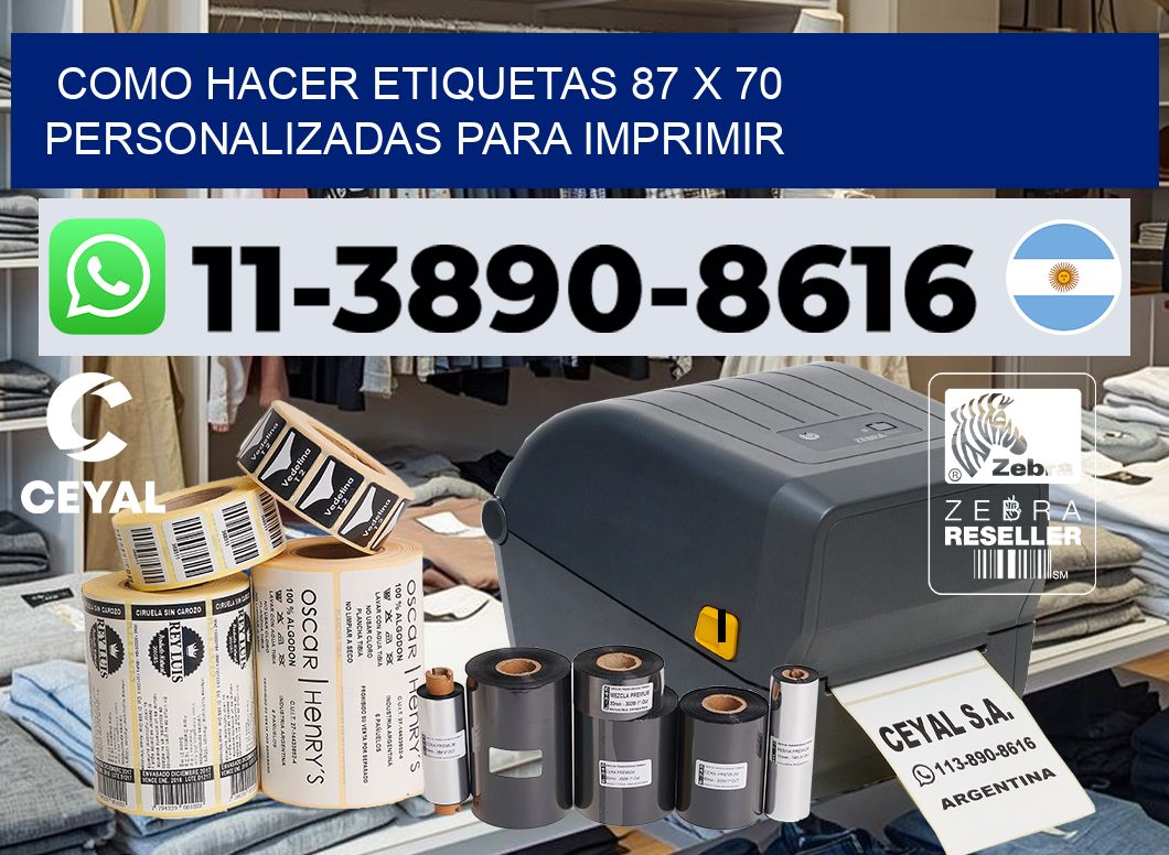 como hacer etiquetas 87 x 70 personalizadas para imprimir