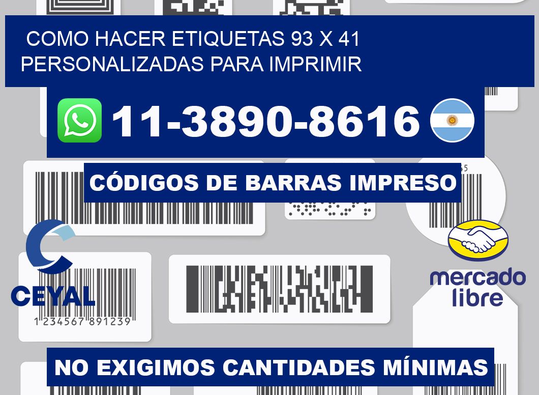 como hacer etiquetas 93 x 41 personalizadas para imprimir